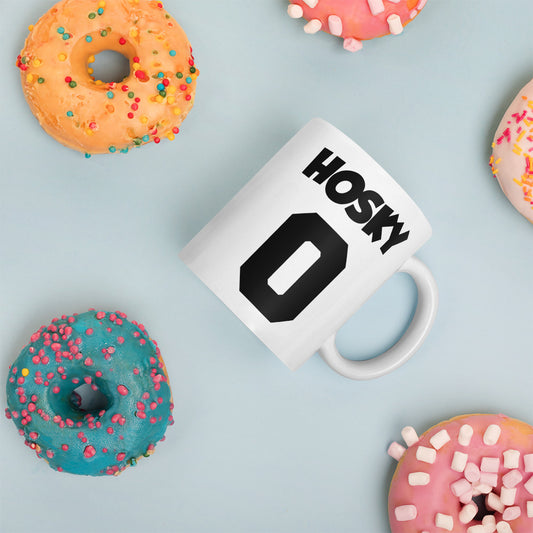 HOSKY - "Classic" White Glossy Mug