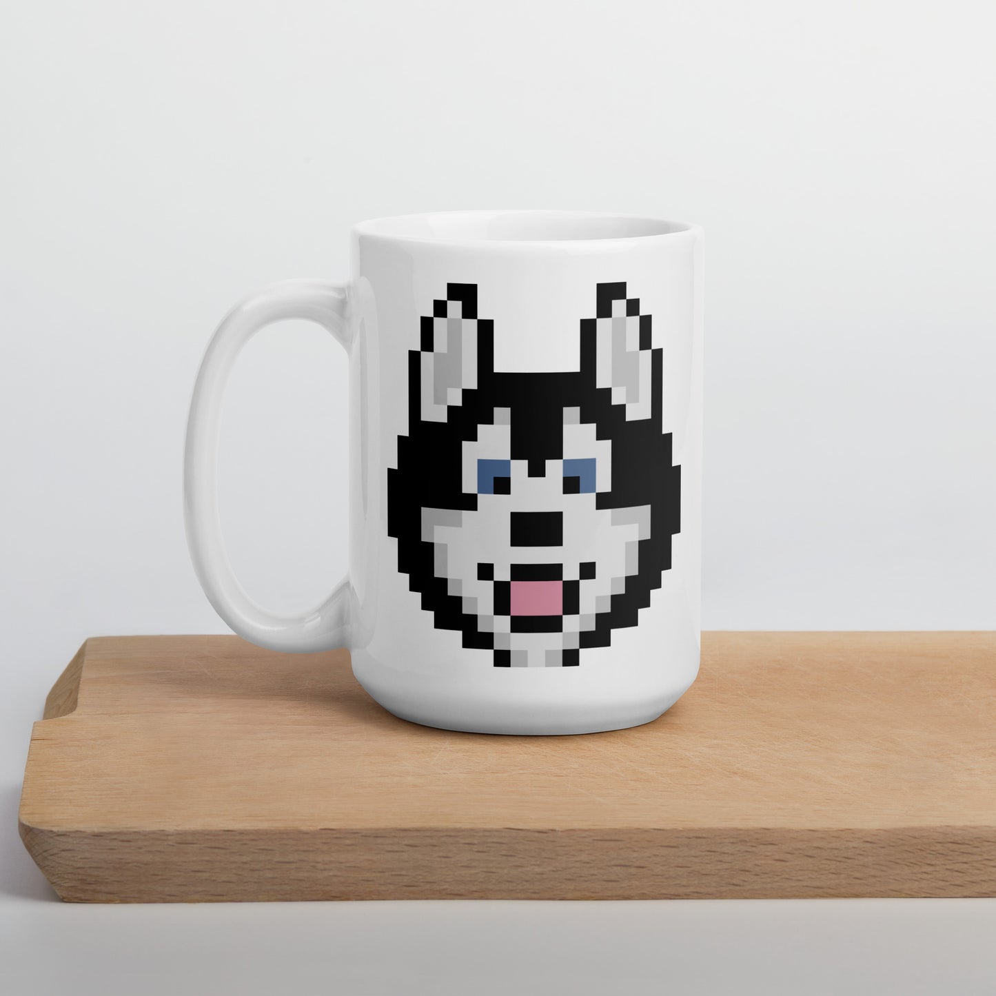 HOSKY - "Classic" White Glossy Mug